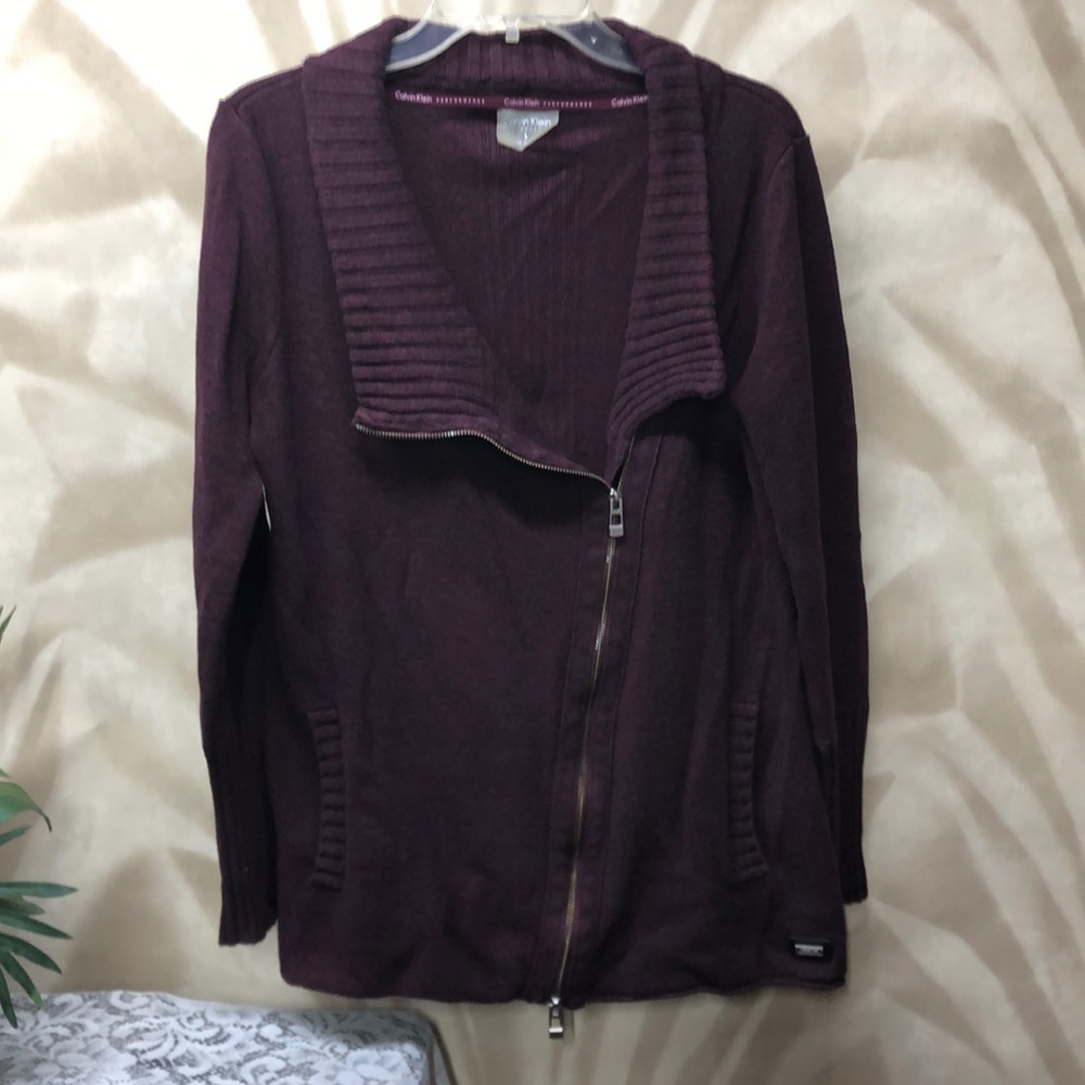 Calvin Klein zip up sweater
